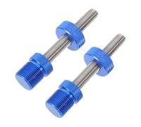 ibasenice Barres Stabilisatrices Anti-Chute pour Pédalier de Vélo à Emmanchement Carré, Boulons M8 Bleus, Lot de 2 Pièces, Fixation Solide et Outil de Stabilisation pour Entretien