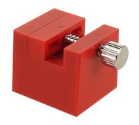 ibasenice Base de Fixation Stable pour Bracelet de Montre Rouge Outil de Réglage ’Ajustement de Maillons Accessoire pour Réparation de Montres Soi-Même Compact et Portable pour Atelier