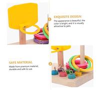 ibasenice Basket Ball pour Perroquets à Mâcher Mini Panier Interactif pour Cage Doiseaux Accessoire Dentraînement Ludique et Durable pour Conures et Perroquets Couleur Couleur Aléatoire