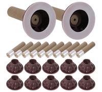 ibasenice Bâtonnets de Moxibustion Traditionnels 50 Pièces, Pilier de Moxa Artisanal avec Support, Accessoire Moxibustion Solide et Facile à Utiliser, pour Bien-domicile et Salon de Beauté,