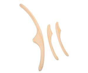 ibasenice Bâtons de Massage en Bois Outil Compact de Relaxation pour Visage et Lot de 3 Selon Principes de Médecine Traditionnelle Chinoise, pour Voyages D'affaires et Détente