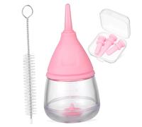 ibasenice Biberons pour Et Chiots 6 Pièces Biberon De 40ml en Silicone Rose 4 Tétines Brosse De Nettoyage Accessoire d'alimentation pour - Facile à Utiliser Sûr Et Ergonomique