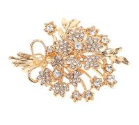 ibasenice Bijou Arbre de Fortune en Alliage de Zinc Doré avec Cristaux, Design Luxueux et Ajustement Sécurisé, Accessoire pour Mariage et Tenue Féminine