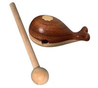 ibasenice Bloc de Percussion Bois avec Instrument de Rythme Format Forme de Baleine Musical pour Débutants et Décoration Voiture