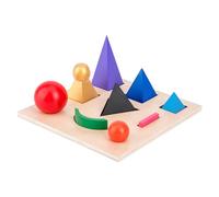 ibasenice Blocs de Construction en Bois Montessori Ensemble de Symboles Tridimensionnels pour L'Apprentissage Grammaire Jouet Éducatif pour Garçon et Filles Formation Préscolaire