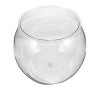 ibasenice Bocal Transparent pour Poissons et Petits Animaux Aquarium Plastique Clair Design Compact pour Décoration de Bureau et Maison pour Goldfish et Tortues