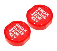 ibasenice Boîte à Clés Murale pour Urgence Incendie, Lot de 2, Coffre Robuste Bris de Verre, pour Cartes et Clés de Rechange, Solution Sécurisée pour Contrôle D'accès Industriel