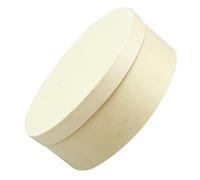 ibasenice Boîte à Dragées en Bois Non Finition Ronde 16,5 X 5,5 Cm en Bois de Peuplier, Boîte à Friandises pour Mariage, Présent Invité Polyvalent pour Rangement de Petits Objets