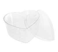 ibasenice Boîte à Fleurs en Acrylique Transparent de Cœur Couvercle pour Présents Invités Mariage et Décoration Salle