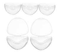 ibasenice Boîte à Tétines Sécurisée Portable en PP, Lot de 5 Pièces, Boîte de Rangement Compacte pour Sucettes, pour Maison et Voyage Clip Pratique