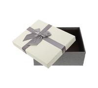 ibasenice Boîte Cadeau Rectangulaire avec Nœud Coffret Emballage Léger pour Bijoux Friandises et Biscuits Anniversaire et Fêtes