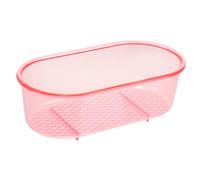 ibasenice Boîte de Bain pour Perroquets Plastique Durable pour Oiseaux de Cage Promoteur Facile à Nettoyer Accessoire Multifonctionnel pour Perruches et Petits Oiseaux