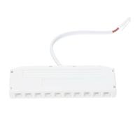 ibasenice Boîte de Jonction Électronique Installation Facile 10 Trous Blanche en Plastique et Gain de Place pour Éclairage D'armoire pour Câbles