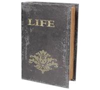 ibasenice Boîte de Rangement en Bois de Bible Petite Taille, Décoration de Noël, Boîte à Bonbons Multifonction, Support Ornement Biblique pour Emballage Présents Festifs, 1 Pièce