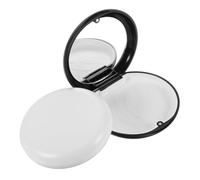ibasenice Boîte de Rangement Magnétique pour Prothèses Dentaires et Appareils de Retenue Miroir Intégré, Compacte et Portable, pour Voyages et Déplacements, 2 Pièces Noir et Blanc