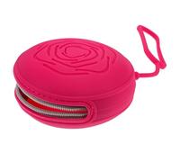 ibasenice Boîte de Rangement Menstruelle en Silicone Rouge, Petite Taille Compacte, Réutilisable et Facile à Transporter, Boîte de Voyage Pratique pour Stockage et Nettoyage des Coupes