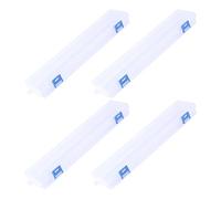 ibasenice Boîte de Rangement Multi-Usage 4 Pièces Transparente 13.00X2.75X1.38 Pouces Boucle Sécurisée pour Pinceaux Peinture à l'huile Artistes et Fournitures Scolaires
