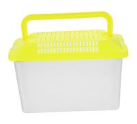 ibasenice Boîte de Transport Transparente pour Reptiles et Tortues Caisse Portable PP Aux Chocs pour Petits Animaux Aquarium de Voyage Multifonction pour Poissons et Reptiles