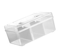 ibasenice Boîte Médicale Portable avec Poignée et Compartiments Organisateur Transparent Compact pour Rangement Médicaments Familiaux Petite Caisse de Stockage Sécurisée et Pratique