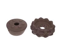 ibasenice Boîte Moxa Portable Terre Cuite pour Moxibustion Navel Chauffe-ventre avec Couvercle Anti-cendres Cadeau Bien-être pour Voyage et Usage Quotidien