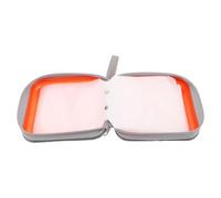 ibasenice Boîtier Cd Capacité Renforcée avec Fenêtre Transparente Housse de Rangement Portable Double Face pour Disques Organisateur Cd Pratique pour Voyage Voiture et Maison Couleur Orange