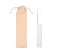 ibasenice Bol Chantant Acrylique Maillet Bol Cristal Bâtonnet Frappant Surface Lisse Usage Relaxation Spirituel Blanc Couleur