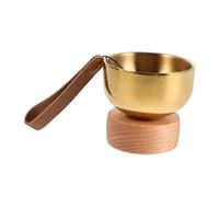 ibasenice Bol Chantant Tibétain Mini Portable pour Animal Bol de Laiton avec Cloche Prière Outil Sonore pour Rituel Funéraire Décoration Spirituelle Maison et Voyage