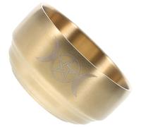 ibasenice Bol d'Offrande en Cuivre pour Autel, Brûleur de Parfum Triple Lune, Bol de Purification Rituel pour Décoration Païenne et Cérémonie Wicca