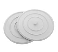 ibasenice Bouchon Évier en Caoutchouc Multifonctionnel 2pcs, Grand Couvercle Rond Plat pour Vidange, Cuisine et Salle de Bain