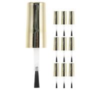 ibasenice Bouchons de Remplacement avec Brosse en Fibres Artificielles Lot de 10 Plastique Sûr pour Flacons de Vernis à Ongles pour Ongles, pour Salons et Usage Domestique