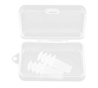 ibasenice Bouchons D'oreille Anti-bruit en Silicone, Blancs, Réutilisables, Souples et Portables, pour Dormir et Apprendre, pour Adolescents et Adultes