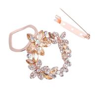 ibasenice Boucle D’écharpe Vintage En Métal Couleur Dorée, Broche De Poitrine Créative Pour Filles, Accessoires De Mode Pour Châles Et Vêtements, Présent Élégant Pour Occasions Spéciales