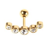 ibasenice Boucles D’oreilles Goujon Acier Inoxydable Doré Pierreries Scintillantes Confort Femmes Usage Quotidien Soirées Petite Taille