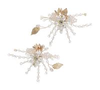 ibasenice Boucles de Chaussures pour Mariée Amovibles avec Perles et Décor Floral Élégant pour Talons Hauts Accessoires DIY Mode Femme
