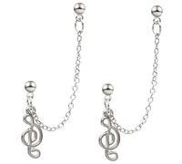 ibasenice Boucles Oreilles à Chaîne Avec Notes De Musique Style Vintage Pour Femmes Et Filles Un Accessoire Et Élégant Pour Toutes Occasions