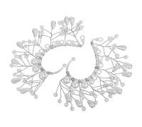 ibasenice Boucles Oreilles à Clip Perles Imitation Blanches Élégantes Boucles Oreilles de Mariage Pendantes pour Femmes Design Elfique Féerique sans Piercing pour Mariées et Demoiselles