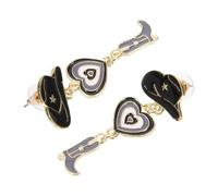 ibasenice Boucles Oreilles Cowgirl Multi-couches Bijoux Western Délicats pour Femmes Cadeau Country Charme Steampunk et Cosplay