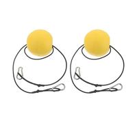 ibasenice Bouée de Mouillage pour Bateau en PVC Jaune, Légère et Facile à Manipuler, Lot de 2 Pièces pour Activités Fluviales et Ancrage