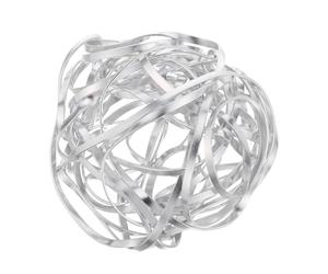 ibasenice Boule en Filet Argentée pour Composition de Fleur en Alliage D'aluminium, Outil de Fixation Lisse et Anti-rouille pour Vase à Fleurs, pour Arrangement Floral