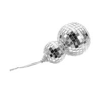 ibasenice Boule Facettes Disco Suspendue Miroir Réfléchissant Légère Résistante Décoration Fête Mariage Noël