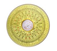 ibasenice Boussole Vintage Chinoise Alliage sans Couvercle Boussole Ancienne Chinoise Décoration Feng Shui Outil Pratique pour Camping et Randonnée Diamètre
