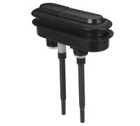 ibasenice Bouton Poussoir Double Chasse pour Toilette Noir Rectangulaire Ovale Accessoire Salle de Bain Compatible Réservoir Mécanisme Wc Silencieux et Ergonomique