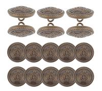 ibasenice Boutons de Couture Robustes Vintage Lot de 20 Boutons en Cuivre Diamètre 18 Mm pour Manteaux et Pulls pour Travaux Manuels et Remplacement