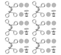 ibasenice Boutons de Taille Fine Clipsables en Métal pour Jeans, sans Couture, 4 Sets, Taille S, Réglage Instantané pour Pantalons aux Occasions Formelles et Décontractées