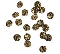 ibasenice Boutons pour Couture Manuelle et Remplacement de Boutons en Alliage Rétro Or Lot de 20 Résistants à L'usure pour Manteaux et Costumes