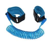 ibasenice Bracelet de Sécurité Anti-perte Garçon et Filles 2 M Bleu, Cordon de Poignet Réglable, Harnais Souple en Tissu Sûr, Sortie Shopping Parc et Lieux Publics