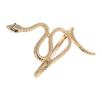 ibasenice Bracelet Manchette Serpent en Alliage Doré, Design Ouvert Confortable, Style pour Femmes et Filles, pour Soirées et Concours