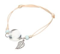 ibasenice Bracelet Pissenlit pour Femme, Bijoux de Poignet en Verre Fleur Séchée, Léger et Résistant, Décoration pour Filles, Présent Romantique D’une Fleur de Pissenlit