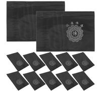 ibasenice Brassard de Deuil Funéraire Souvenir Familial 30 Pièces Noir en Polyester, Brassard Commémoratif à Fixation Rapide pour Funérailles et Cérémonie de Recueillement