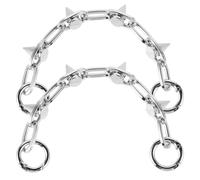 ibasenice Breloques pour Chaînes de Sandales 2 Pcs Rivets Métalliques Décoratifs pour Chaussures DIY Style Punk Hip-Hop Accessoires Chaîne de Chaussure pour Fête et Usage Quotidien
